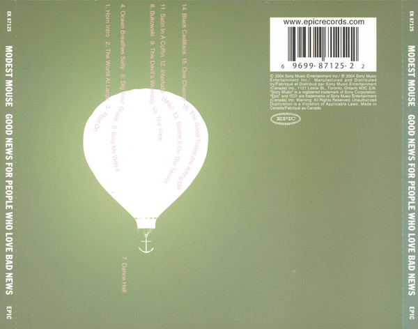 Modest Mouse - Good News For People Who Love Bad News [CD] | Epic (EK 87125) - 2