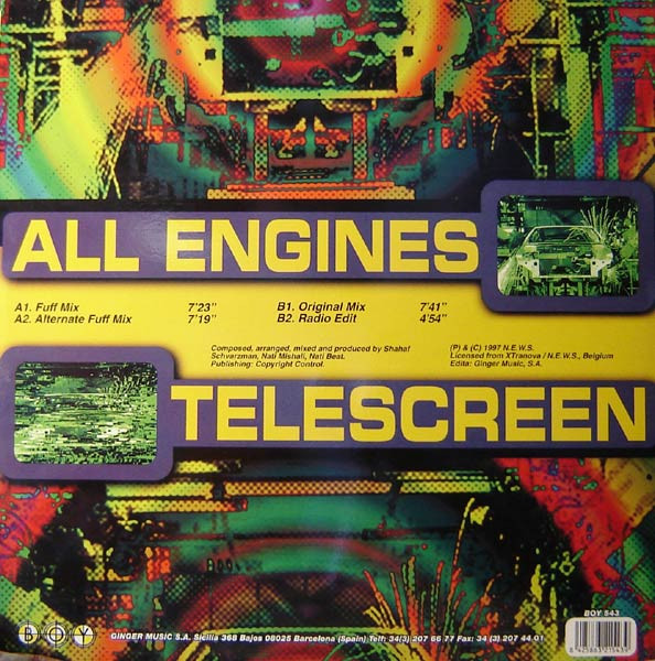 Telescreen - All Engines | Boy Records (BOY-543) - 4