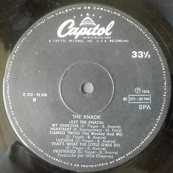 The Knack - Get The Knack | Capitol Records (8E 072-85 906) - 4