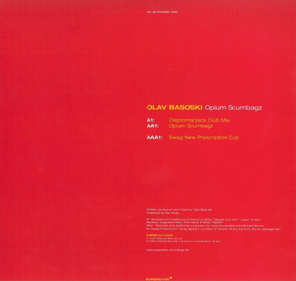 Olav Basoski - Opium Scumbagz | Superstar Recordings (SUPER DJ 2009) - 2 Olav Basoski - Opium Scumbagz | Superstar Recordings (SUPER DJ 2009) - 2