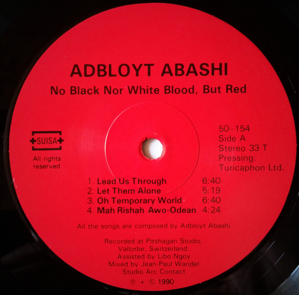Adbloyt Abashi - No Black Nor White Blood, But Red | Not On Label (LP 50-154) - 3 Adbloyt Abashi - No Black Nor White Blood, But Red | Not On Label (LP 50-154) - 3