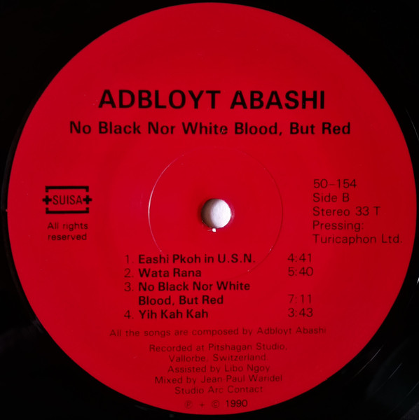 Adbloyt Abashi - No Black Nor White Blood, But Red | Not On Label (LP 50-154) - 4 Adbloyt Abashi - No Black Nor White Blood, But Red | Not On Label (LP 50-154) - 4