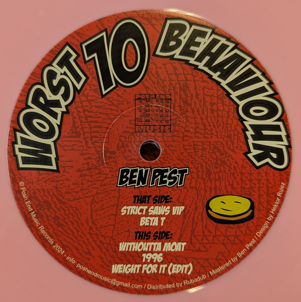 Ben Pest - Worst Behaviour | Posh End Music (PEM 010) - main Ben Pest - Worst Behaviour | Posh End Music (PEM 010) - main