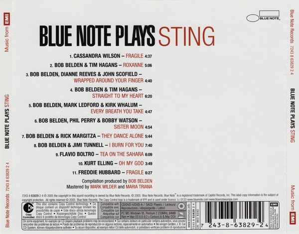 Various - Blue Note Plays Sting | Blue Note (7243 8 63829 2 4) - 2