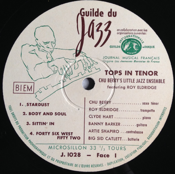 Chu Berry & His Little Jazz Ensemble / The Chocolate Dandies - Tops In Tenor | Guilde Du Jazz (J.1028) - 3