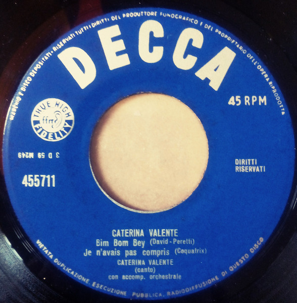 Caterina Valente Con Jo Boyer Et Son Orchestre - 39 De Fièvre / En Ukraine | Decca (455.711) - 3 Caterina Valente Con Jo Boyer Et Son Orchestre - 39 De Fièvre / En Ukraine | Decca (455.711) - 3