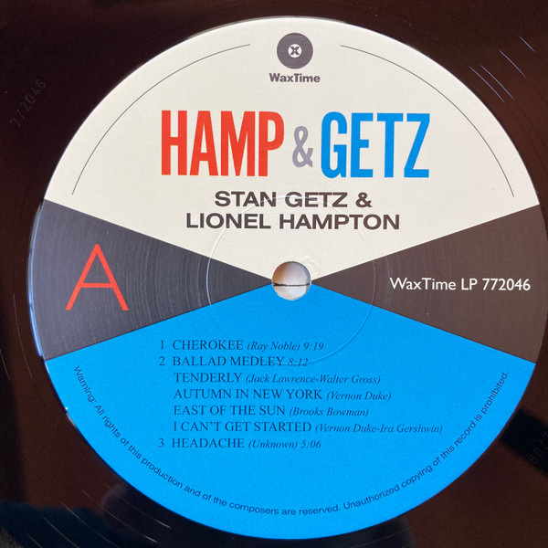 Stan Getz & Lionel Hampton - Hamp & Getz | WaxTime (772046) - 3 Stan Getz & Lionel Hampton - Hamp & Getz | WaxTime (772046) - 3