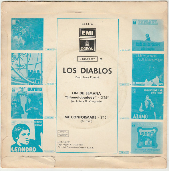 Los Diablos - Fin De Semana | Odeon (1J 006-20.677) - 2