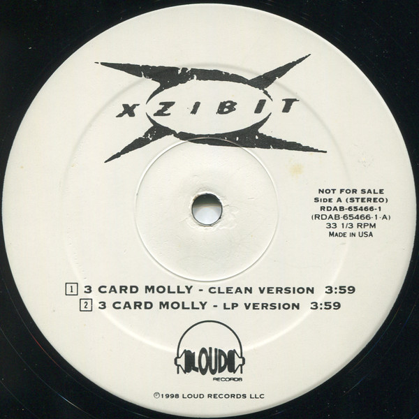 Xzibit - 3 Card Molly | Loud Records (RDAB-65466-1) - 2