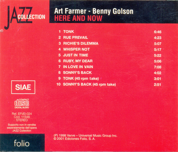 The Jazztet - Here And Now | Folio (EFVEi-024) - 2 The Jazztet - Here And Now | Folio (EFVEi-024) - 2