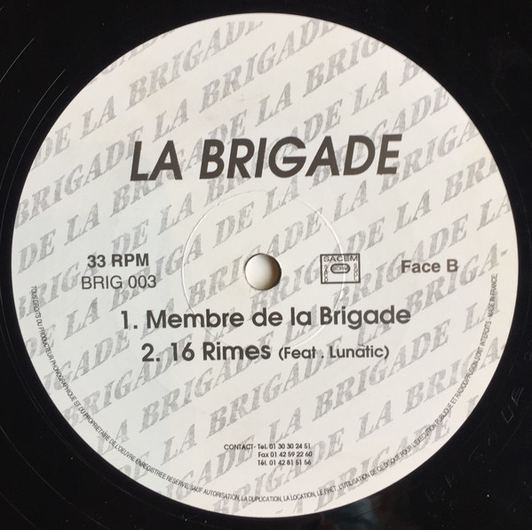 La Brigade - Acid | Le Marche Noir (BRIG 003) - 2