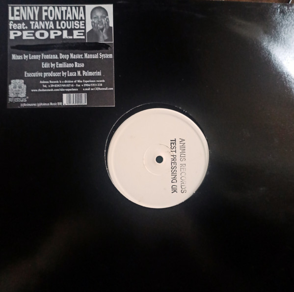 Lenny Fontana Feat. Tanya Louise - People | Animus Records (ANIMUS 009) - main