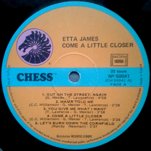Etta James - Come A Little Closer | Chess (CH 50041) - 3 Etta James - Come A Little Closer | Chess (CH 50041) - 3