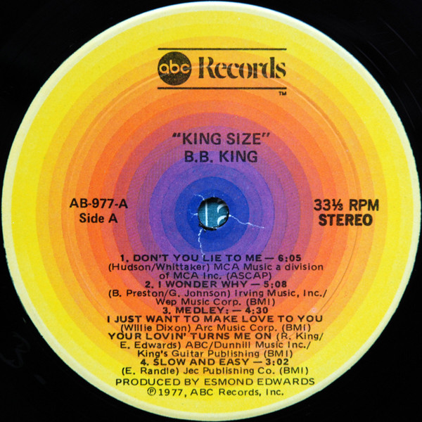 B.B. King - King Size | ABC Records (AB-977)