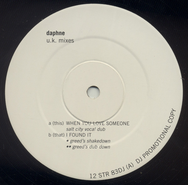 Daphne - When You Love Someone / I Found It (UK Mixes) | Stress Records (12 STR 83DJ) - main