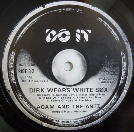 Adam And The Ants - Dirk Wears White Sox | Do It Records (RIDE 3) - 4 Adam And The Ants - Dirk Wears White Sox | Do It Records (RIDE 3) - 4