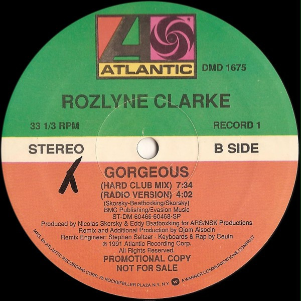 Rozlyne Clarke - Gorgeous | Atlantic (DMD 1675) - 2