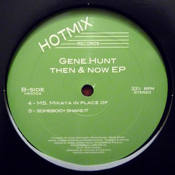 Gene Hunt - Then & Now EP | HotMix Records (HM004) - 2