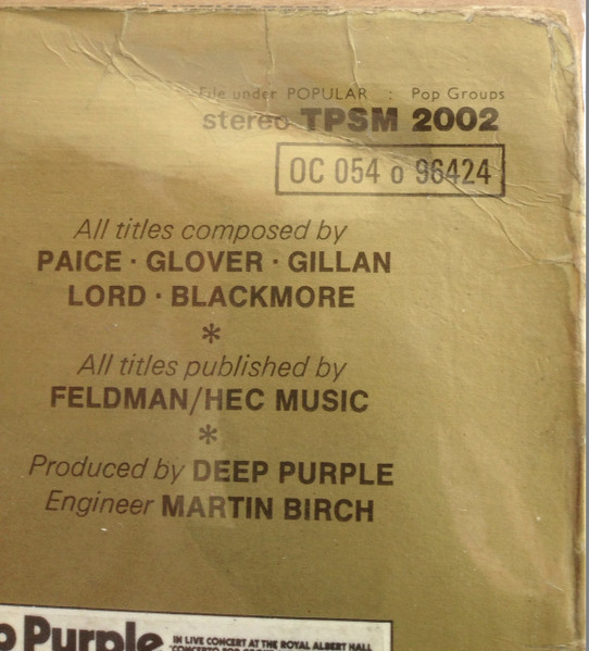 Deep Purple - 24 Carat Purple | Purple Records (TPSM 2002) - 3
