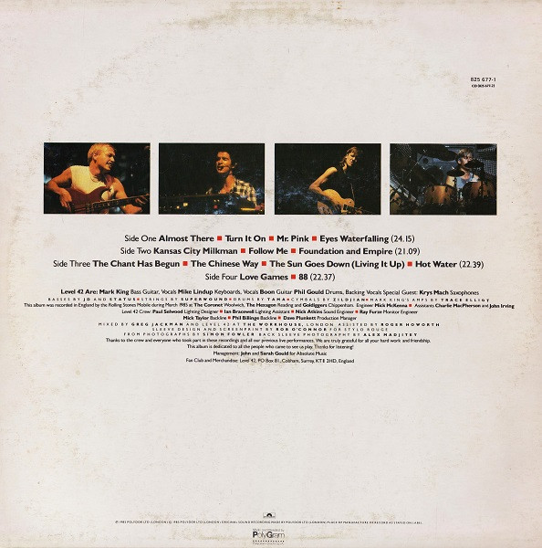 Level 42 - A Physical Presence | Polydor (825 677-1) - 2