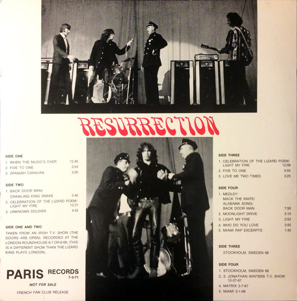 The Doors - Resurrection | Paris Records (7-3-71) - 2 The Doors - Resurrection | Paris Records (7-3-71) - 2