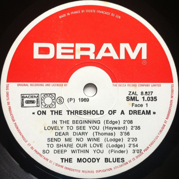 The Moody Blues - On The Threshold Of A Dream | Deram (SML 1035) - 4
