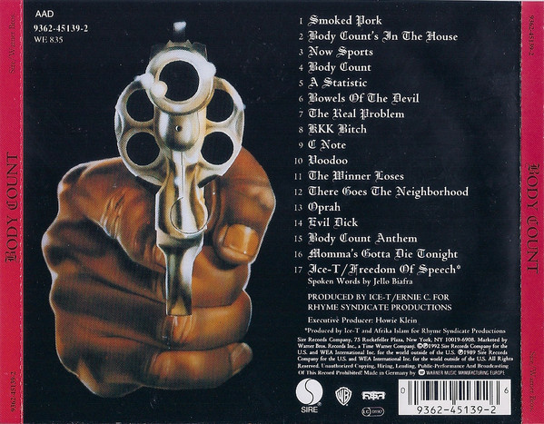 Body Count - Body Count | Sire (9362-45139-2) - 2