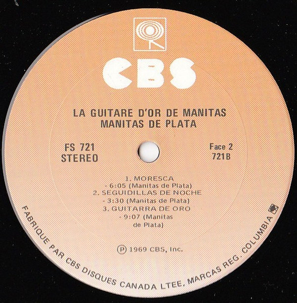 Manitas De Plata - La Guitare D'Or De Manitas | CBS (FS 721) - 4 Manitas De Plata - La Guitare D'Or De Manitas | CBS (FS 721) - 4