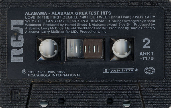 Alabama - Alabama Greatest Hits | RCA (AHK1-7170) - 4