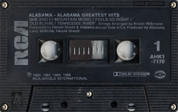 Alabama - Alabama Greatest Hits | RCA (AHK1-7170) - 3