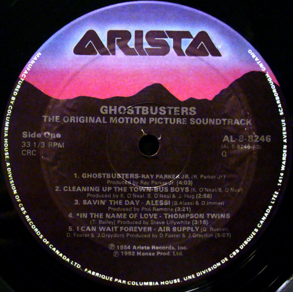 Various - Ghostbusters (Original Soundtrack Album) | Arista (AL8-8246) - 3