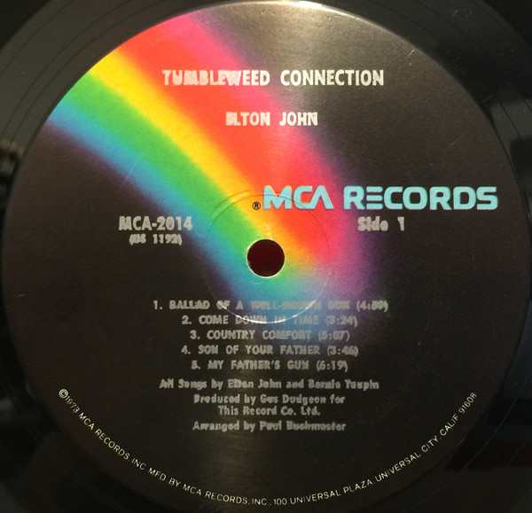 Elton John - Tumbleweed Connection | MCA Records (MCA-2014) - 4 Elton John - Tumbleweed Connection | MCA Records (MCA-2014) - 4