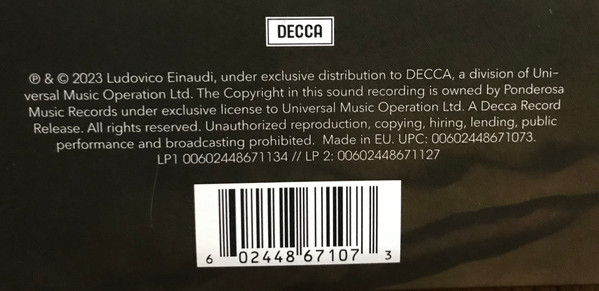 Ludovico Einaudi - Undiscovered Vol.2 | Decca (UMO) (00602448671073) - 3 Ludovico Einaudi - Undiscovered Vol.2 | Decca (UMO) (00602448671073) - 3