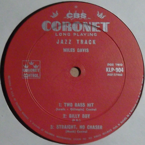 Miles Davis - Jazz Track | Coronet (KLP 904) - 4 Miles Davis - Jazz Track | Coronet (KLP 904) - 4