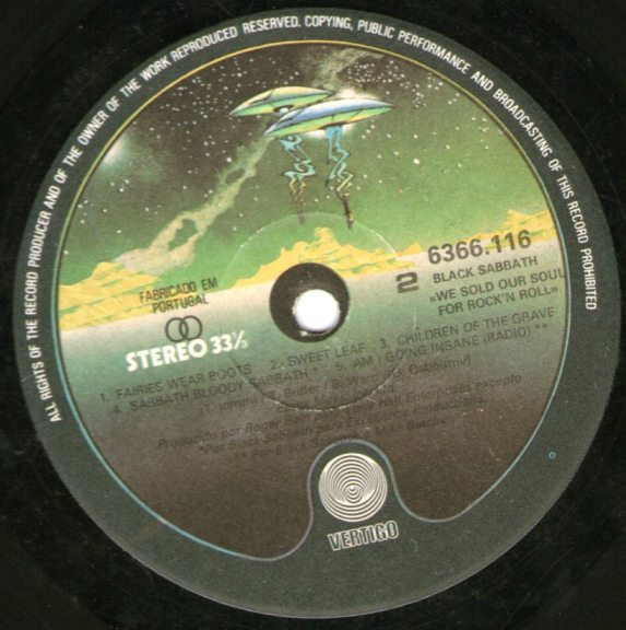 Black Sabbath - We Sold Our Soul For Rock 'N' Roll | Vertigo (6366 116) - 3