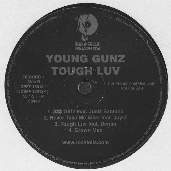 Young Gunz - Tough Luv | Roc-A-Fella Records (DEFF 16013-1) - 2 Young Gunz - Tough Luv | Roc-A-Fella Records (DEFF 16013-1) - 2