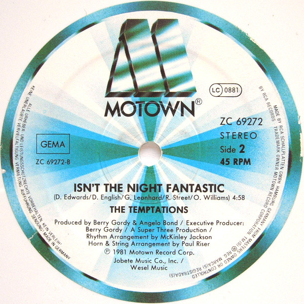 The Temptations - Treat Her Like A Lady | Motown (ZC 69272) - 4