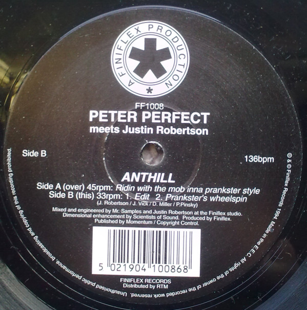 Peter Perfect Meets Justin Robertson - Anthill | Finiflex (FF1008) - main