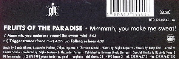 Fruits Of The Paradise - Mmmmmh, You Make Me Sweat! | Roughmix (RTD 176.1554.0) - 2 Fruits Of The Paradise - Mmmmmh, You Make Me Sweat! | Roughmix (RTD 176.1554.0) - 2