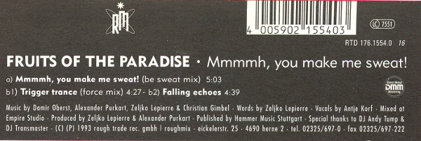 Fruits Of The Paradise - Mmmmmh, You Make Me Sweat! | Roughmix (RTD 176.1554.0) - 4 Fruits Of The Paradise - Mmmmmh, You Make Me Sweat! | Roughmix (RTD 176.1554.0) - 4
