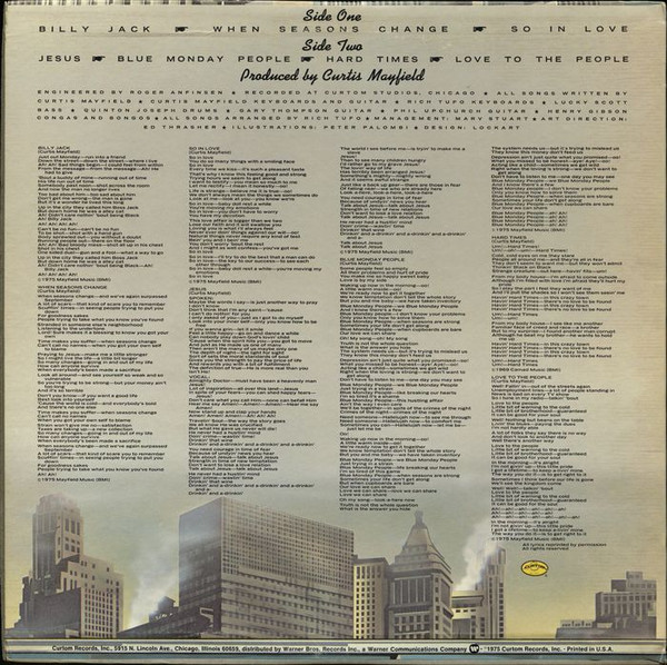 Curtis Mayfield - There's No Place Like America Today | Curtom (CU 5001) - 2 Curtis Mayfield - There's No Place Like America Today | Curtom (CU 5001) - 2