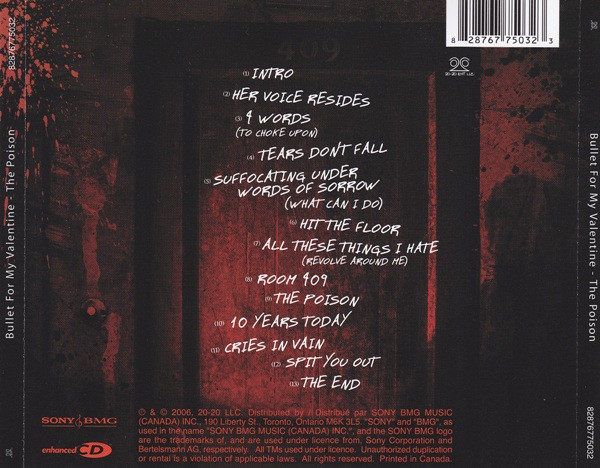 Bullet For My Valentine - The Poison [CD] | 20-20 Entertainment LLC (82876775032) - 2