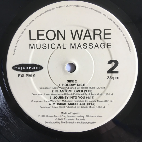 Leon Ware - Musical Massage | Expansion (EXLPM 9) - 4 Leon Ware - Musical Massage | Expansion (EXLPM 9) - 4