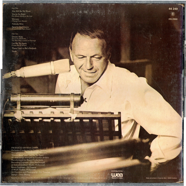 Frank Sinatra - Ol' Blue Eyes Is Back | Reprise Records (44 249) - 3 Frank Sinatra - Ol' Blue Eyes Is Back | Reprise Records (44 249) - 3