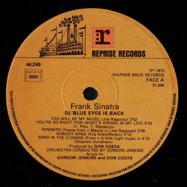 Frank Sinatra - Ol' Blue Eyes Is Back | Reprise Records (44 249) - 4 Frank Sinatra - Ol' Blue Eyes Is Back | Reprise Records (44 249) - 4