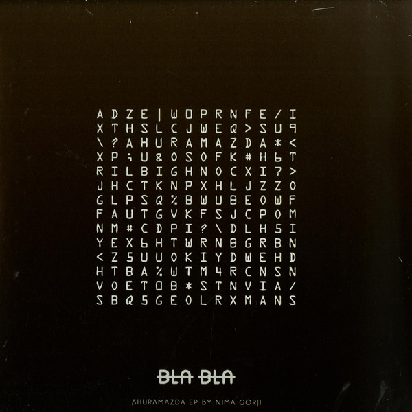Nima Gorji - Ahuramazda EP | Bla Bla Records (BLA BLA NATION 001) - main Nima Gorji - Ahuramazda EP | Bla Bla Records (BLA BLA NATION 001) - main