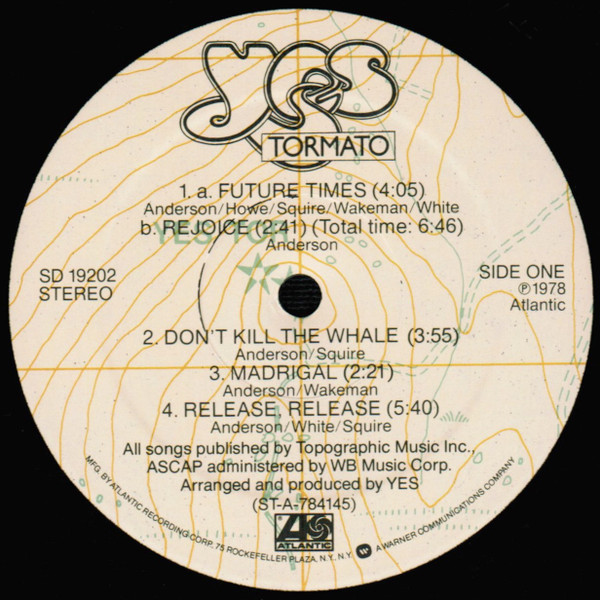 Yes - Tormato | Atlantic (SD 19202) - 3 Yes - Tormato | Atlantic (SD 19202) - 3