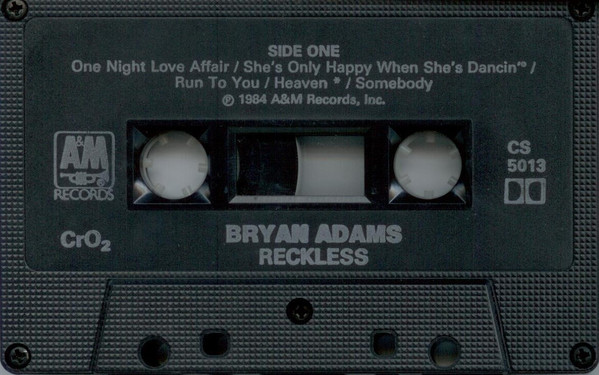 Bryan Adams - Reckless | A&M Records (CS 5013) - 4 Bryan Adams - Reckless | A&M Records (CS 5013) - 4