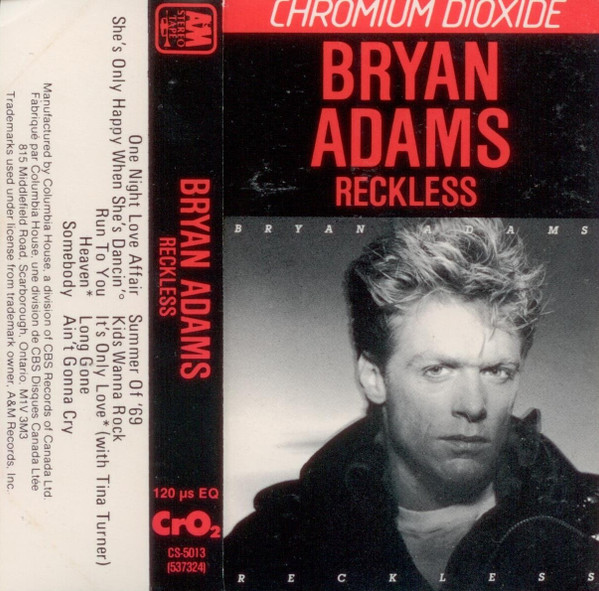 Bryan Adams - Reckless | A&M Records (CS 5013) - 2 Bryan Adams - Reckless | A&M Records (CS 5013) - 2