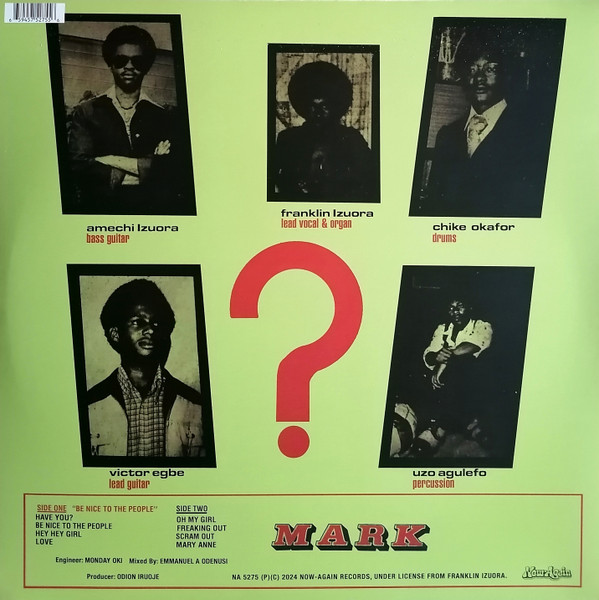 Question Mark - Be Nice To The People | Now-Again Records (NA 5275) - 2 Question Mark - Be Nice To The People | Now-Again Records (NA 5275) - 2